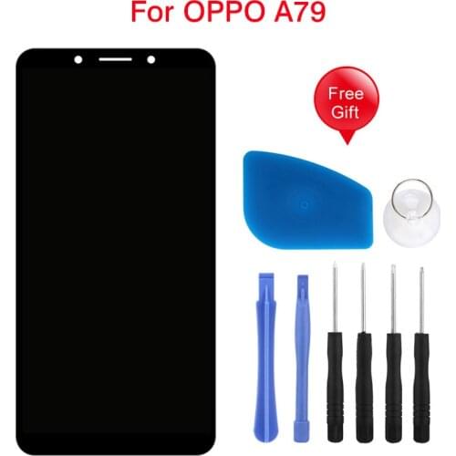 100% Original Tested LCD Display For Oppo A79 Touch Screen Digitizer Spare Parts Replacement With Free Opening Tools