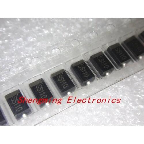 1000PCS SS110 SR1100 1A 100V SMA DO-214AC Schottky Barrier Rectifier Diode