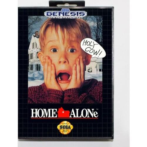 16 bit Sega MD game Cartridge with Retail box - Home Alone game cart for Megadrive for Genesis system