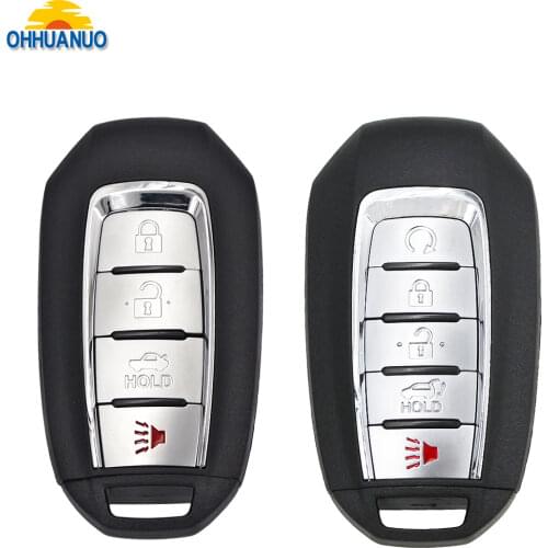 3+1/4+1 Button Smart Remote Control Key Case Shell for Infiniti Remote key