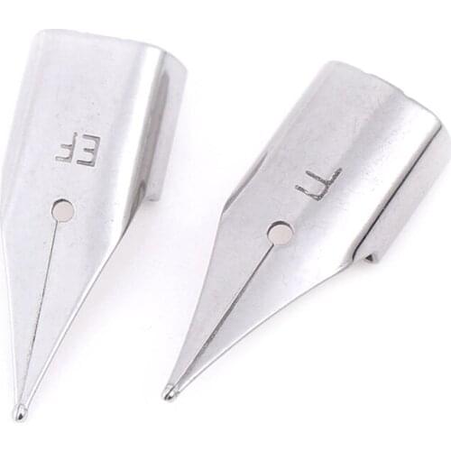 5 Stks/set 0.38Mm Zilver Penpunten Rvs Voor Lamy/Wing Sung 3008/Hero 359 Vulpen Vervanging rvs Pen Nib