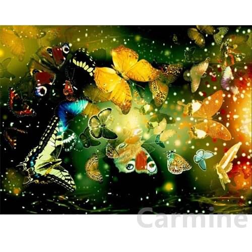 Butterfly DIY 5D Diamond Painting Animal Needlework Picture Cross Stitch Embroidery Full Round&square Drill Home Decoration Gift