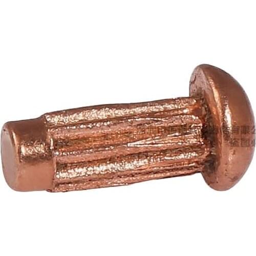 Aluminum rolling solid rivet purple copper sign rivet M2M3 100PCS