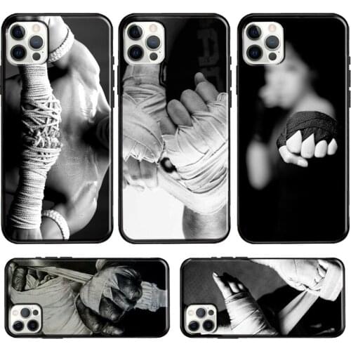 Muay Thai Kickboxing Fight Case For iPhone 12 Pro Max 12 mini 11 Pro Max 6S 7 8 Plus X XR XS Max SE 2020 Cover