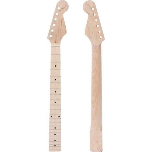 22 Fret ST Guitar Neck Maple Fretboard Electric Guitar Neck Handle for Fender ST Strat - Without Back Centerline