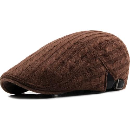 Fibonacci Mens Flat Cap Beret Hat Women Soft Newsboy Caps Winter Black Gastby Ivy Knitted Hats British Western Gatsby Berets Cap