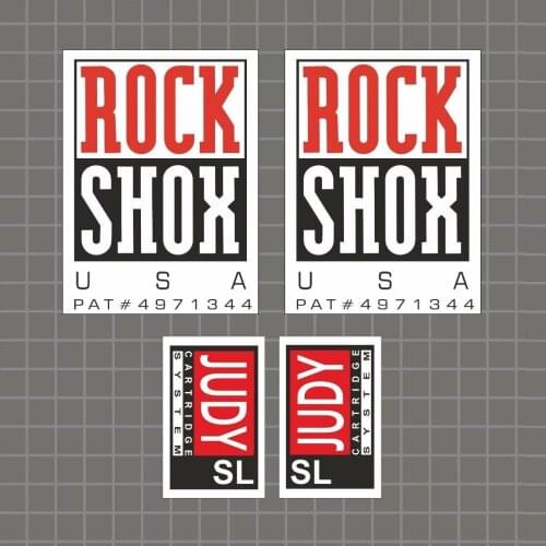 Rock Shox Judy SL 1997 Forks Decals Stickers Graphic Set Vinyl Logo Adhesive Cycling Decals
