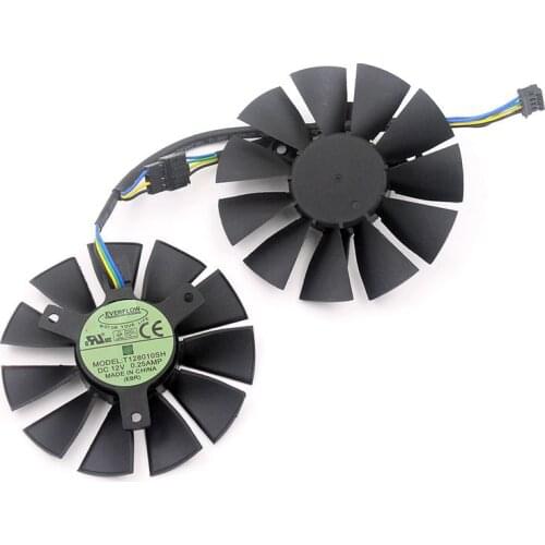 New Original graphics card fan for STRIX GTX 960 750TI R9 285 FD7010H12S T128010SH