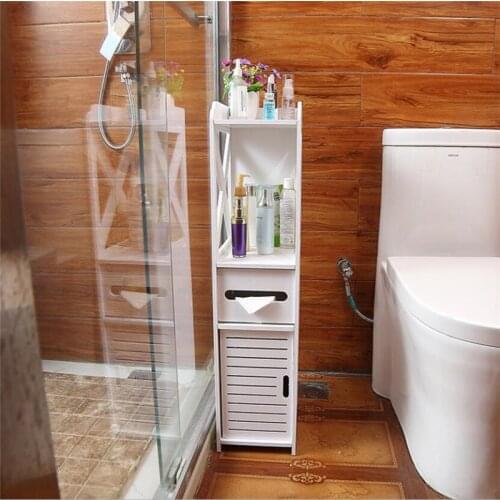 Bathroom Organizer DIY Cabinet Towel Shampoo And Shower Gel Storage Shelf