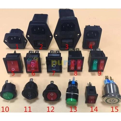Printer switch heating button /power switch/ carriage control switch/ink pressure switch for Allwin Human solvent printer