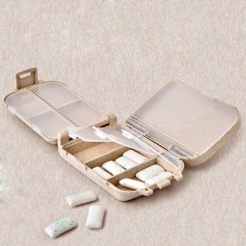 2019 New Compartment Travel Pills Medicine Separation Storage Care Tools Portable Pill Box Storage Box 6.5x10x3.5cm