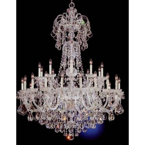 French Luxury hotel chandelier ceiling crystal lighting project lighting large church living room chandeliers led lustre cristal