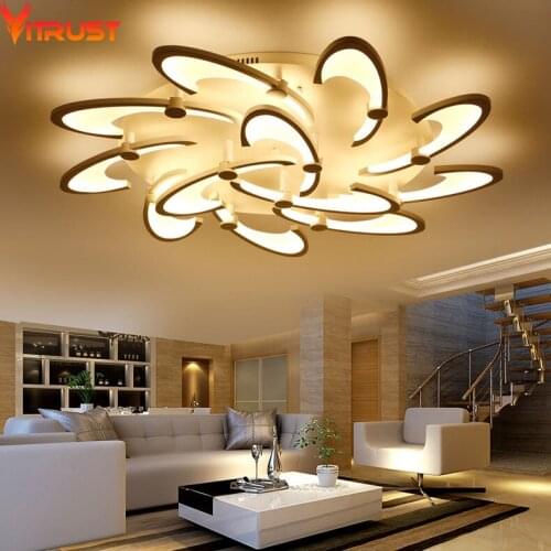 Modern LED Ceiling Lights for Living Room Bedroom Acrylic Iron Home Lighting Fixture Indoor Ceiling Lamps KidsRemote Controller