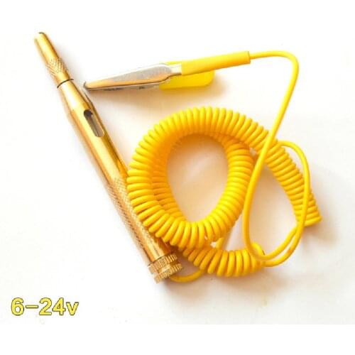 6V 12V 24V DC Car Truck Voltage Circuit Tester Car Test VoltMet Long Probe Pen Light Bulb Automobile Maintenance Tools