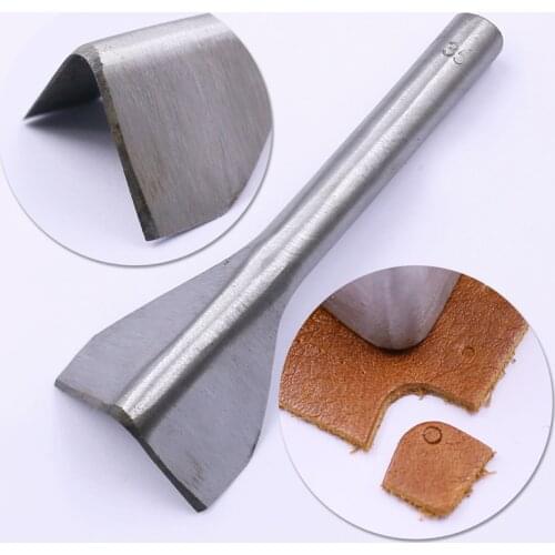 XUNZHE 1pc DIY handmade leather belt V Puncher shaped cutterLeather cut corners leather v punch 8 Sizes in Shape Cutter 10-45 mm