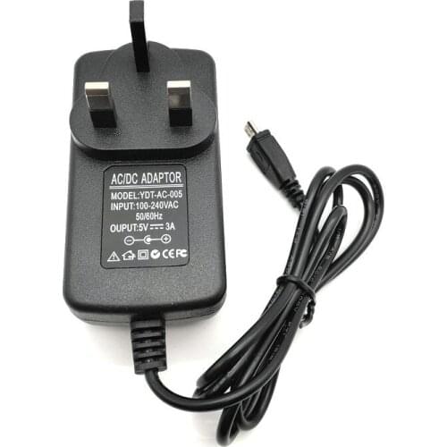 2pcs UK 5V 3A Micro USB Charger Power Supply Adapter for Tablet Onda V975 V973 V972 V811 V812 V813 X98 Air 3G Real 3A