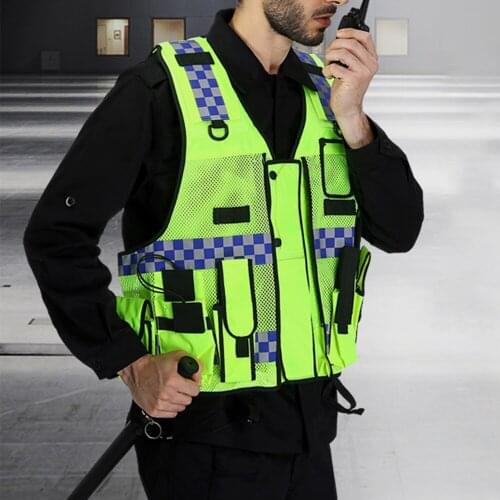 Safety Vest Vest With Pocket High Visibility Reflective Vest Breathable Adjustable Safety Equipment For MTB Bike Cycling