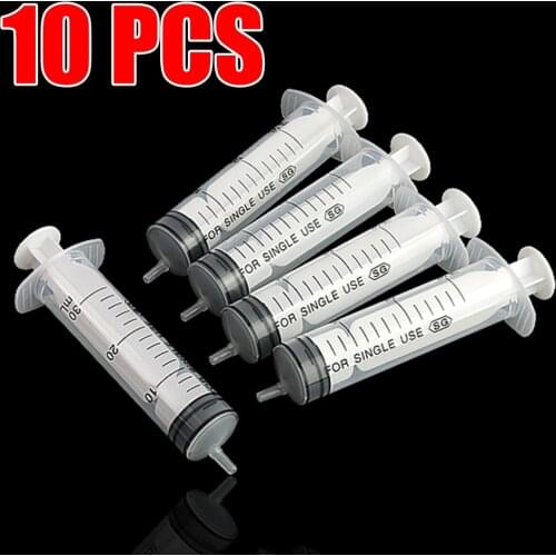 10Pcs 30ml Transparent Plastic Syringe Cubs Measuring Nutrient Hydroponics Solute Mixture Ink Cartridge For Industrial Products