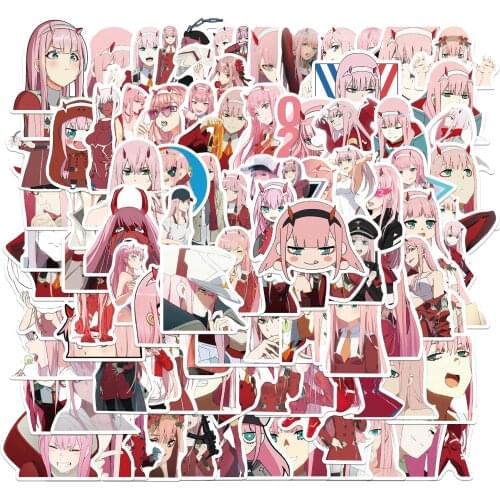 100 Pcs DARLING In FRANXX Graffiti Game Suitcase Luggage Helmet Refrigerator Cute Laptop STICKER Car STICKER Anime Stickers