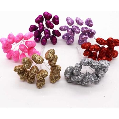 12pcs Love bouquet Artificial Flowers garland head wreaths For wedding car decoration bouquet decorative corsage fake flower