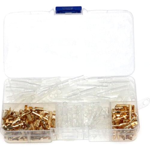 3.5mm Bullet Terminals Electrical Crimp Terminator,Male Female bullet Terminals,Female socket and sleeve Wire Connector Kit