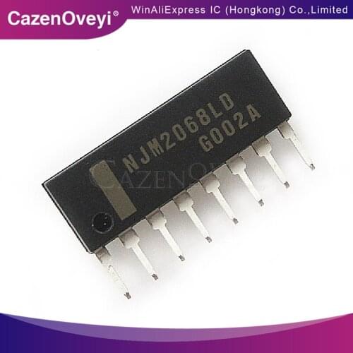 5pcs/lot NJM2068LD NJM2068 NJM4580L NJM4580 SIP-8 In Stock