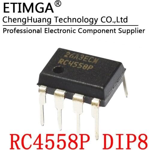 5PCS/LOT RC4558P RC4558 DIP8 Operational amplifier