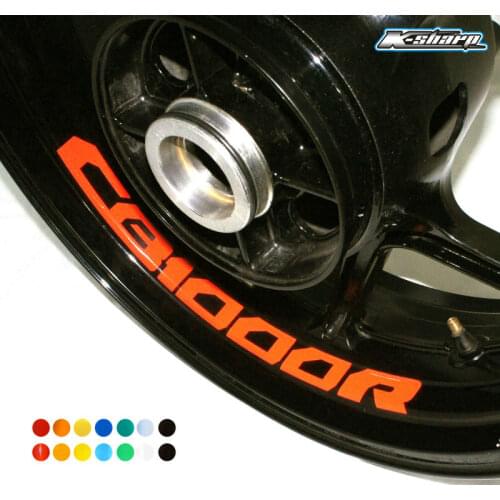 8 X CUSTOM INNER RIM DECALS WHEEL Reflective STICKERS STRIPES FIT HONDA CB 1000R