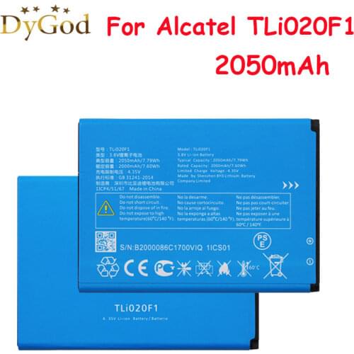 For Alcatel One Touch Pop 2 5042D C7 U5 Battery TLi020F1 2050mAh Phone Replacement Batteria Batterie For TCL J720 J720T J726T