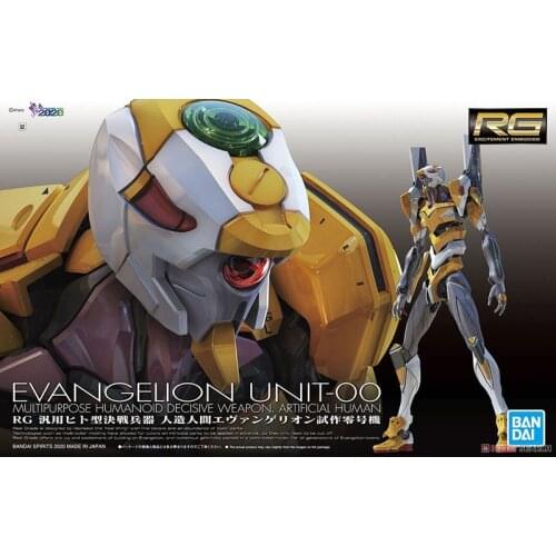 BANDAI GUNDAM RG EVA UNIT-00 DX POSITRON CANNON SET Gundam model kids assembled Robot Anime action figure toys