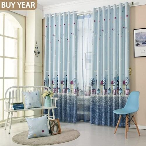 The Finished Product of Mediterranean Castle Curtains Thicken The Cloth Curtains for Living Room and Bedroom