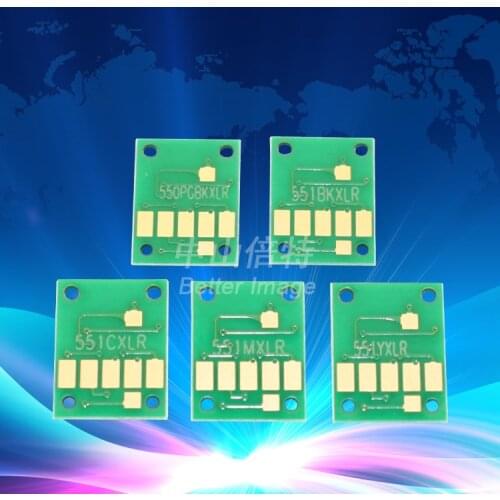 INK WAY 5C Reset Chips for PGI-550 CLI-551 Refillable Ink Cartridges and Ink Supply System