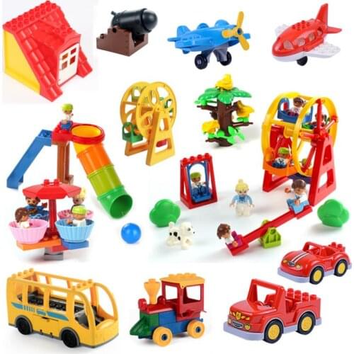 Big Size Assembly DIY Building Blocks Toy Tree Ladder Pipe Sets Accessories Compatible With Brick Toys Children Baby Gift