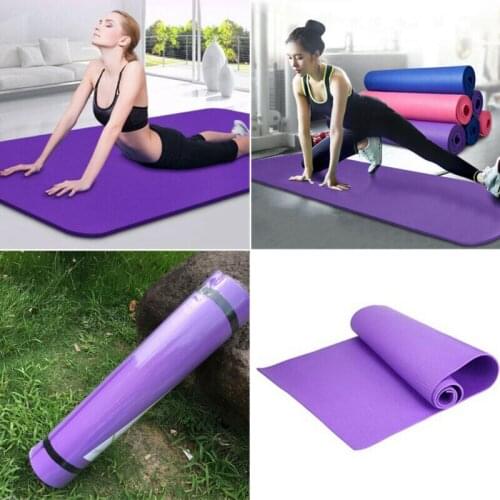 Non-Slip Yoga Mat Thick Large Foam Exercise Gym Fitness Pilates Meditation Mats Ladies Casual Indoor Home Exercise