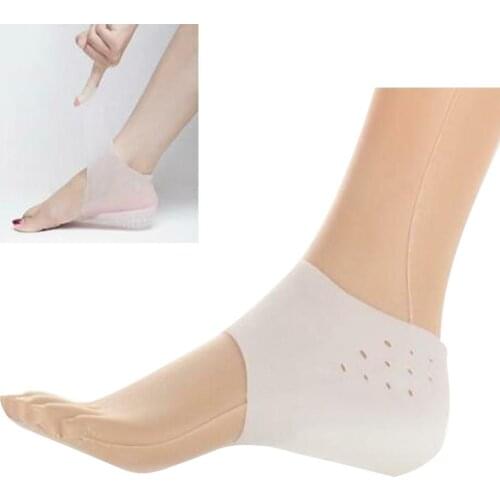 1 Pair Unisex Invisible Height Lift Heel Pad Sock Liners Soft Heighten Insole Brace Support Pain Relieve for Women Men 2020