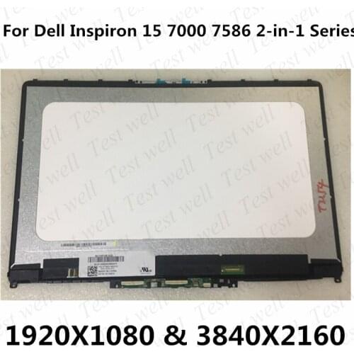 15.6" For Dell Inspiron 15 7586 Laptop LCD Touch Screen Glass Digitizer Display Panel Assembly 1920*1080 OR 3840X2160