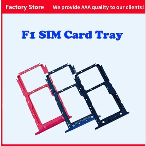 1pcs/lot Original For Xiaomi Pocophone Poco F1 Sim Micro SIM Card SD Reader Holder Sim Tray Adapter