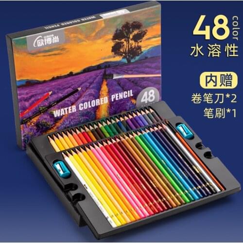 24 48 72 120 150 180 200 Color Professional Oil Color Pencils Wood Soft Watercolor Pencil For School Drawing Sketch Art Supplies