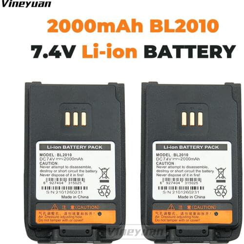 2X BL1502, BL1504, BL2010 Replacement Battery for HYT PD500 PD502 PD560 PD600 PD602 PD660