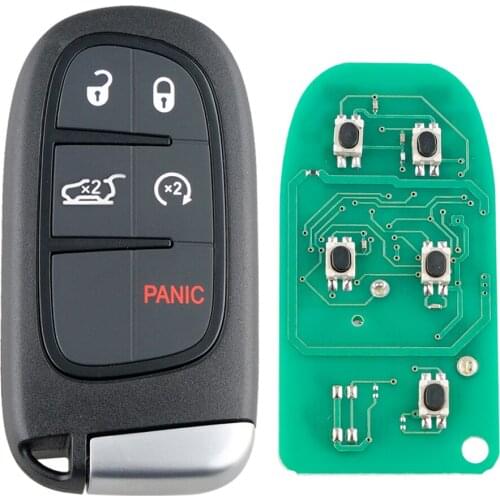 433MHz 5 Buttons ABS Replacement Remote Car Key Fob no Battery with 7953M 4A Chip GQ4-54T Fit for Jeep Renegade 2014 - 2019