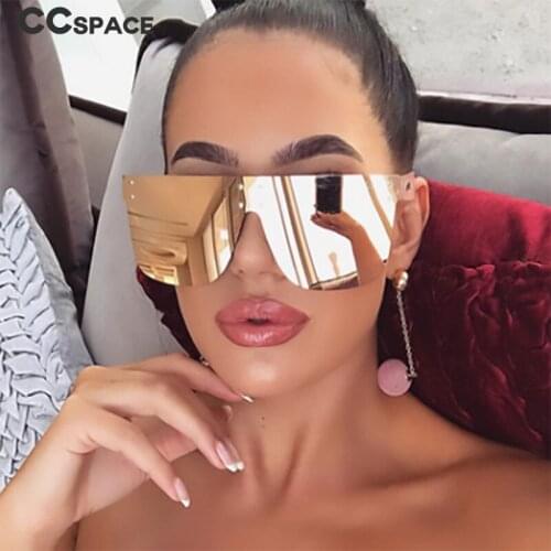 47425 One-Piece Large Frame Colorful Coated Sunglasses for Men and Women Fashion Brand Sun-Shading Uv400 Retro Riding Glasses