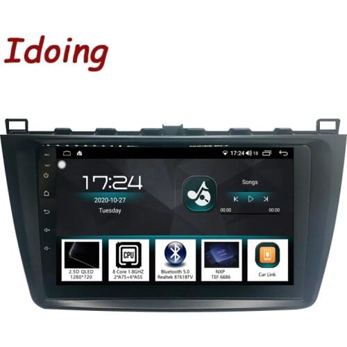 Idoing 9"Android Car Radio Audio Multimedia GPS Player 2.5D For Mazda6 II Ultra Ruiyi 2 2007-2012 Head Unit Plug And Play 4G+64G