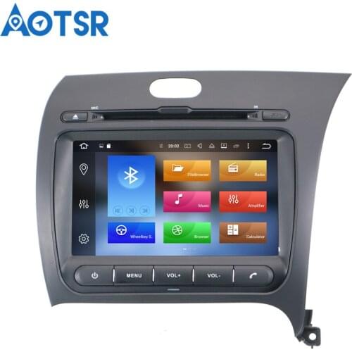 Aotsr Android 8.0 GPS navigation Car DVD Player For KIA Cerato/K3/Forte 2013-2016 multimedia radio recorder 2 DIN stereo WiFi