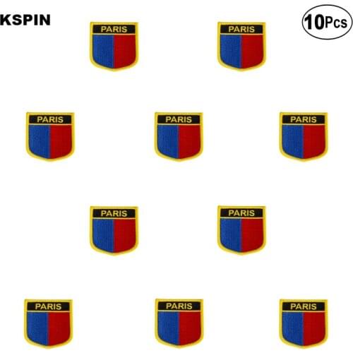 Paris Flag Embroidery Patches Iron on Saw on Transfer patches Sewing Applications for Clothes in Home&Garden
