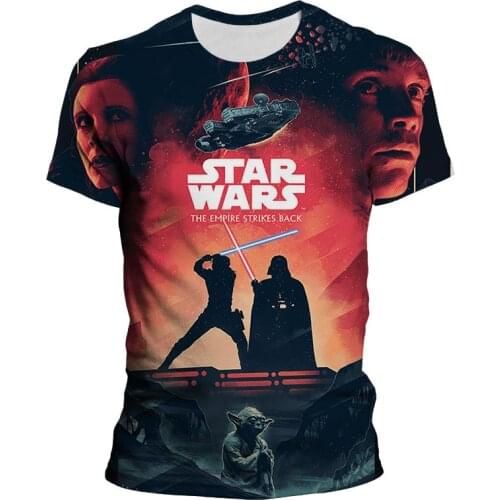 2021 New Summer T Shirt For Men Marvel 3D Print Star Wars Cool Boy Girl Kids T-shirts Streetwear Harajuku Womens Tee Shirts