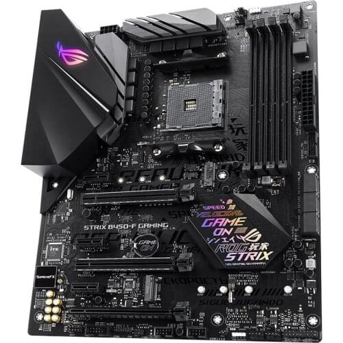 For ASUS ROG STRIX B450-F GAMING motherboard for AMD Socket AM4 DDR4 64GB USB2.0 USB3.0 USB3.1 B450 ATX USED Desktop motherboard
