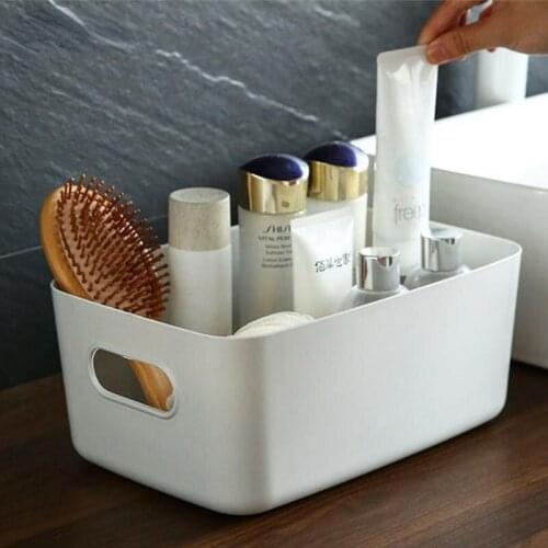 Sundries Storage Box Desktop Plastic Box Cosmetics Organizing Box Kitchen Storage Box Snack Storage Basket Kitchen Makeup Box