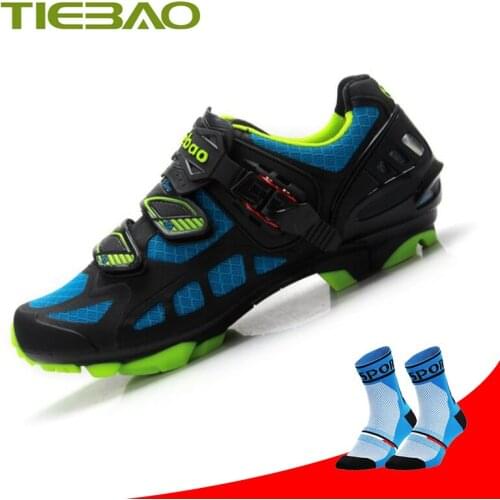 Tiebao Cycling Shoes Sapatilha Ciclismo Mtb Cycling Sneakers Self-locking Bicycle Shoes Men Breathable Mountain Bike Shoes