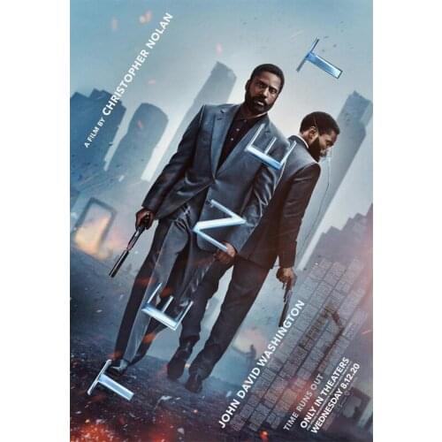 L0128 Tenet Movie Action thriller Silk Fabric Poster Art Decor Indoor Painting Gift