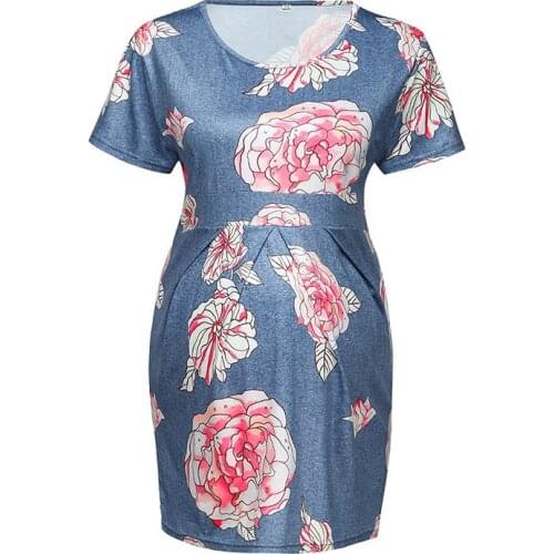 2020New Summer New Fashion Women Pregnant Short Sleeve Ruffles Floral Tops Breastfeeding Maternity Clothes Wholesale Free Ship Z